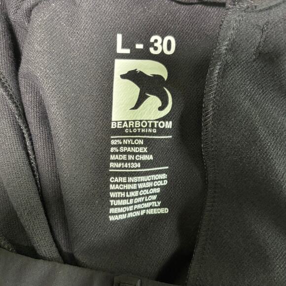 Bearbottom Men's Athletic Dri Fit Golf Work Pants Size Large Black Outdoor - Picture 3 of 8